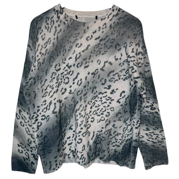 Skull Cashmere / 360 Cashmere Roxie Leopard Sweater size Large - Picture 1 of 5